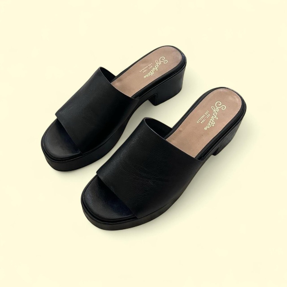 Seychelles Leather Platform Sandals